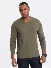 Marškinėliai vyrams Ombre Clothing v2 om-lsbl-0108, žali kaina ir informacija | Vyriški marškinėliai | pigu.lt