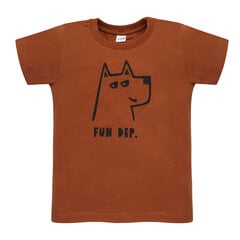футболка коричневая оливье 1-02-2210-41-1110 цена и информация | Рубашки для мальчиков | pigu.lt