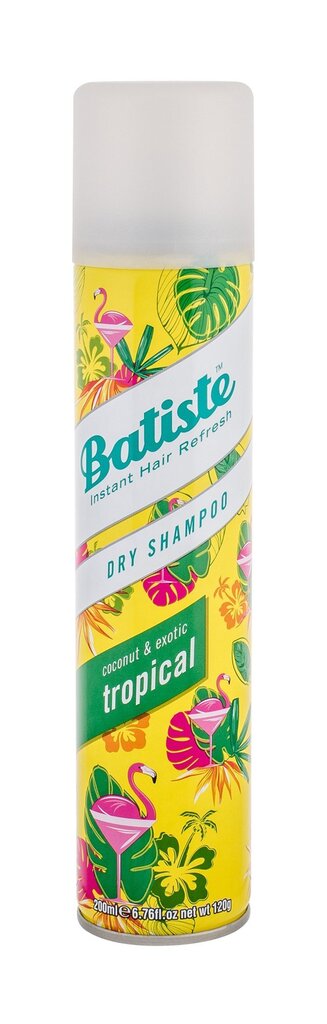 Sausas plaukų šampūnas Batiste Tropical 200ml цена и информация | Šampūnai | pigu.lt