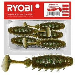 Мягкая приманка ароматизированная Ryobi Mefisto 48мм CN006 5шт цена и информация | Воблеры, приманки, блесны | pigu.lt