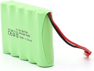 Įkraunama baterija, 6V 2400mAh Ni-MH AA RC kaina ir informacija | Elementai | pigu.lt
