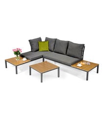 Sodo baldų komplektas Gordon Venezia su pagalvėmis ir staliuku, pilkas kaina ir informacija | Lauko baldų komplektai | pigu.lt