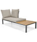 Sodo baldų komplektas Gordon Venezia su pagalvėmis ir staliuku, pilkas kaina ir informacija | Lauko baldų komplektai | pigu.lt