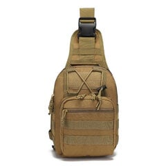 Рюкзак тактический через плечо, Omimar, 20л, коричневый цена и информация | Туристические, походные рюкзаки | pigu.lt