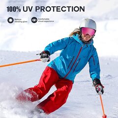 Лыжные очки CyConncet, розовые цена и информация | Лыжные очки | pigu.lt