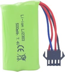 Ličio Baterija, 7.4V 500mAh, 1 vnt. kaina ir informacija | Elementai | pigu.lt