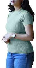 Megztinis moterims Pantoneclo PAN2022012D, žalias kaina ir informacija | Megztiniai moterims | pigu.lt