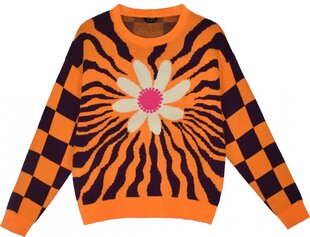 Megztinis moterims Pantoneclo PAN2022016, oranžinis kaina ir informacija | Megztiniai moterims | pigu.lt