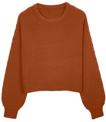Megztinis moterims Pantoneclo PAN2022018C, oranžinis kaina ir informacija | Megztiniai moterims | pigu.lt