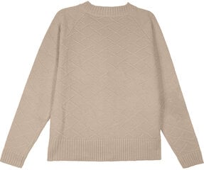 Megztinis moterims Pantoneclo PAN2022008C, smėlio spalvos kaina ir informacija | Megztiniai moterims | pigu.lt