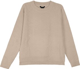 Megztinis moterims Pantoneclo PAN2022008C, smėlio spalvos kaina ir informacija | Megztiniai moterims | pigu.lt