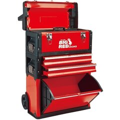 3-jų dalių įrankių dėžė su ratukais Big Red kaina ir informacija | Įrankių dėžės, laikikliai | pigu.lt