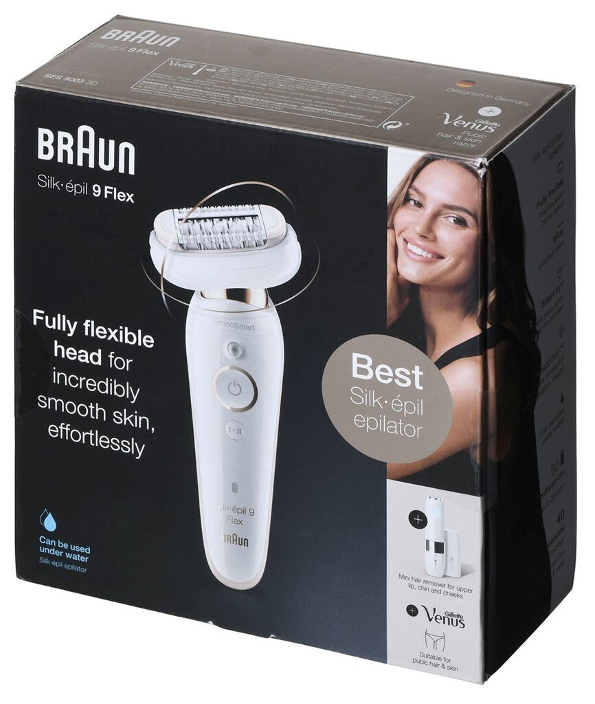 Braun Flex SES 9003 3D kaina ir informacija | Epiliatoriai | pigu.lt