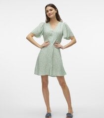 Женское платье Vero Moda, зелёный/фуксия цена и информация | Платья | pigu.lt