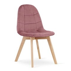 Kėdė Oskar Bora, rožinė kaina ir informacija | Virtuvės ir valgomojo kėdės | pigu.lt