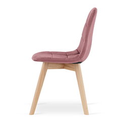 4-ių kėdžių komplektas Oskar Bora, rožinis kaina ir informacija | Virtuvės ir valgomojo kėdės | pigu.lt