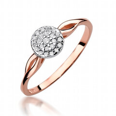 Auksinis žiedas su briliantais Brasco 56202 kaina ir informacija | Žiedai | pigu.lt