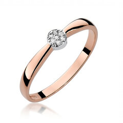 Auksinis žiedas su briliantais Brasco 56204 kaina ir informacija | Žiedai | pigu.lt