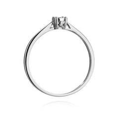 Balto aukso žiedas su briliantu Brasco 58570 kaina ir informacija | Žiedai | pigu.lt