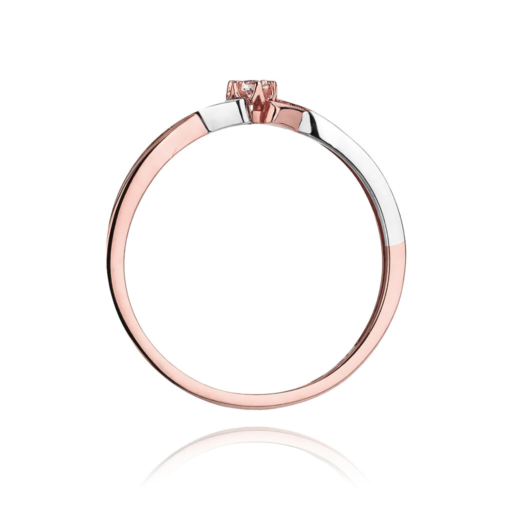 Auksinis žiedas su briliantu Brasco 58589 kaina ir informacija | Žiedai | pigu.lt