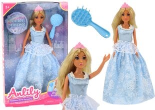 Кукла Anlily «Ледяная королева» с расческой для волос цена и информация | Игрушки для девочек | pigu.lt