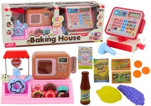 Набор «Кондитерский магазин» с кассой и микроволновой печью цена и информация | Игрушки для девочек | pigu.lt