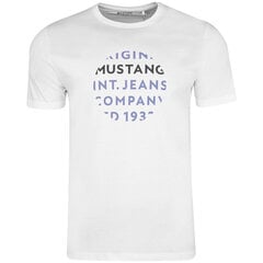 Mustang marškinėliai vyrams 88416, balti kaina ir informacija | Vyriški marškinėliai | pigu.lt
