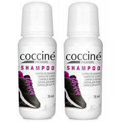Coccine® valymo šampūnas tinka visoms medžiagoms sneakers shampoo, 75 ml, 2 vnt. kaina ir informacija | Drabužių ir avalynės priežiūros priemonės | pigu.lt