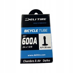 Dviračio kamera Deli Tire 24x1", juoda цена и информация | Покрышки, шины для велосипеда | pigu.lt
