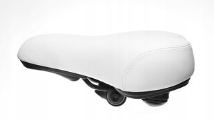 Велосипедное седло белое ONYX Citi эластомер HIT цена и информация | Седла для велосипедов и чехлы на сиденья | pigu.lt