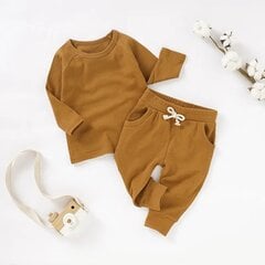 Komplektas kūdikiams, rudas цена и информация | Комплекты одежды для новорожденных | pigu.lt