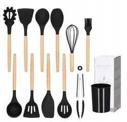 Набор кухонных инструментов, Electronics LV-15025, черный, 12 шт. цена и информация | Кухонная утварь | pigu.lt