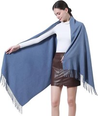 Тёплый женский шарф Ladiery, синий цена и информация | Женские шарфы, платки | pigu.lt