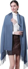 Тёплый женский шарф Ladiery, синий цена и информация | Женские шарфы, платки | pigu.lt