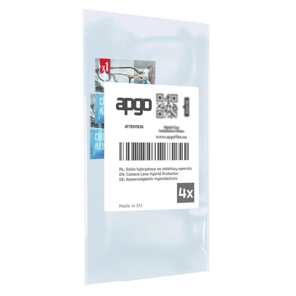 Apgo Camera Protective Hybrid Glass цена и информация | Apsauginės plėvelės telefonams | pigu.lt