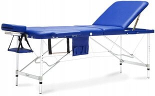 Masažo stalas Bodyfit, 195x70cm, mėlynas цена и информация | Аксессуары для массажа | pigu.lt