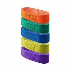 Pasipriešinimo gumų rinkinys sportui 4fizjo, 5 vnt, įvairių spalvų kaina ir informacija | Pasipriešinimo gumos, žiedai | pigu.lt