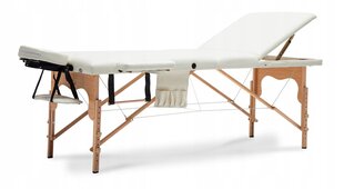 Masažo stalas Bodyfit XXL, 195x70 cm, ecru kaina ir informacija | Masažo reikmenys | pigu.lt
