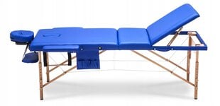 Masažo stalas Bodyfit XXL, 195x70 cm, mėlynas цена и информация | Аксессуары для массажа | pigu.lt