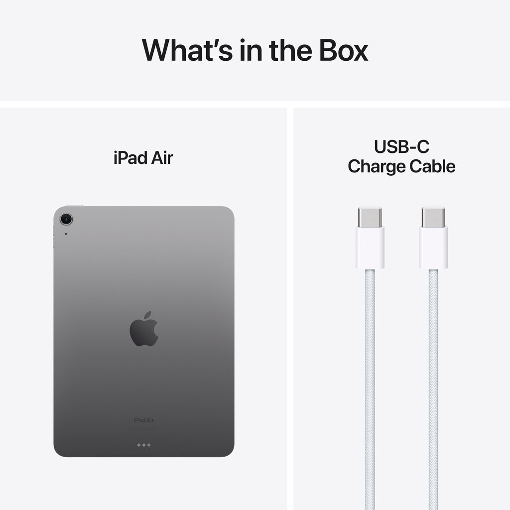 iPad Air 11" M2 Wi-Fi 1TB - Space Grey - MUWQ3HC/A цена и информация | Planšetiniai kompiuteriai | pigu.lt