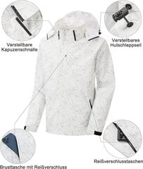 Мужская водонепроницаемая ветрозащитная куртка SwissWell, белая цена и информация | Мужские куртки | pigu.lt
