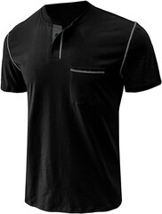 Marškinėliai vyrams Cooleep, juodi kaina ir informacija | Vyriški marškinėliai | pigu.lt