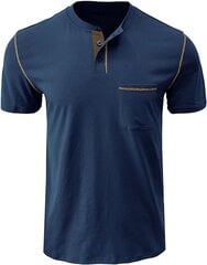 Мужская хлопковая футболка Cooleep, синяя цена и информация | Мужские футболки | pigu.lt