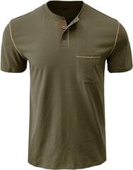 Мужская хлопковая футболка Cooleep, зеленая цена и информация | Мужские футболки | pigu.lt