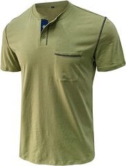 Мужская хлопковая футболка Cooleep, зеленая цена и информация | Футболка мужская | pigu.lt