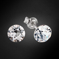 Серебряные серьги "Классика" с кристаллами Сваровски™ DS02A910 цена и информация | Серьги | pigu.lt
