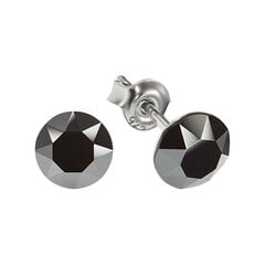 Серебряные серьги "Классика (Jet Hematite)" с кристаллами Сваровски™ DS02A913 цена и информация | Серьги | pigu.lt