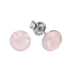 Серебряные серьги "Классика (Rose Water Opal)" с кристаллами Сваровски™ DS02A917 цена и информация | Серьги | pigu.lt