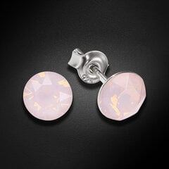 Sidabriniai auskarai moterims DiamondSky Classic Rose Water Opal su Swarovski kristalais DS02A917 kaina ir informacija | Auskarai | pigu.lt