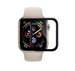 Защитное стекло дисплея 3D Full Glue Apple Watch 40mm черное цена и информация | Аксессуары для смарт-часов и браслетов | pigu.lt